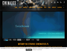 Tablet Screenshot of cinematics.pl